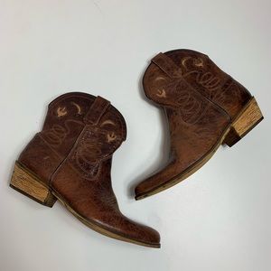 Dingo Western Leather Cactus & Moon Brown Boots